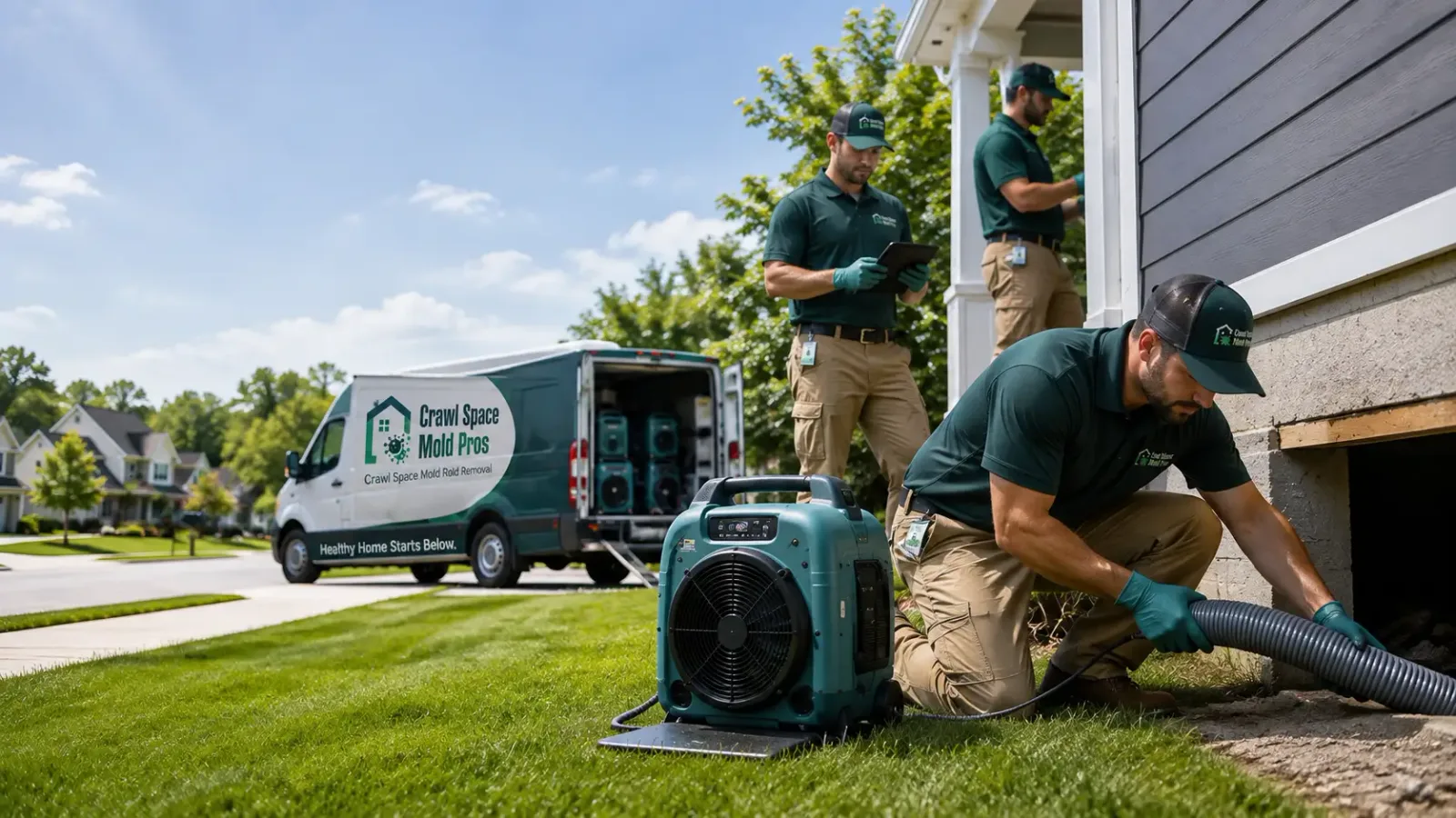 Crawl Space Mold Removal in Lake City, KS